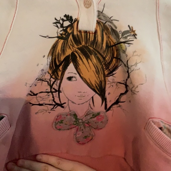 Two Belles kids short sleeved hoodie - Picture 2 of 6